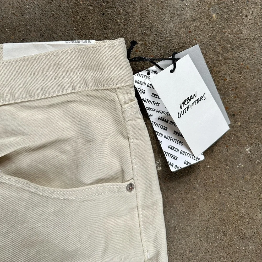 NWT BDG Baggy Jean High Rise in Ivory Size 34|18 Loose Denim Cotton Casual - Picture 5 of 8